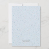 Peter Rabbit 1e Verjaardag Blauw Confetti Kaart (Achterkant)