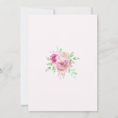 Peter Rabbit | 1e verjaardag roze Kaart (Achterkant)