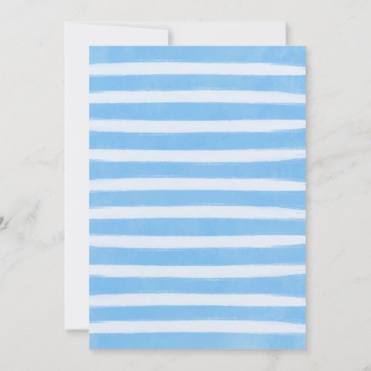 Peter Rabbit 1st Birthday Blue Floral Kaart (Achterkant)