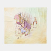 Peter Rabbit 9 Fleece Deken (Voorkant (Horizontaal))