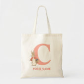 Peter Rabbit | Aangepaste diskette - Letter C Canv Tote Bag (Voorkant)