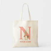 Peter Rabbit | Aangepaste diskette - Letter N-Canv Tote Bag (Voorkant)