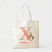 Peter Rabbit | Aangepaste diskette - Letter X-Canv Tote Bag (Voorkant)