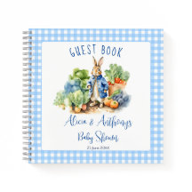 Peter rabbit baby boy baby shower gastenboek