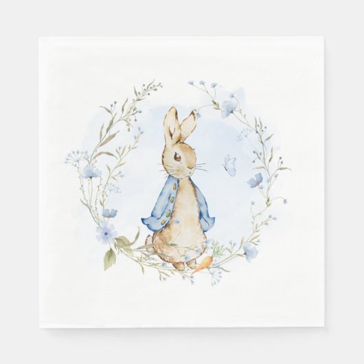 Peter Rabbit Baby Boy Papieren servetten | Standaa (Voorkant)
