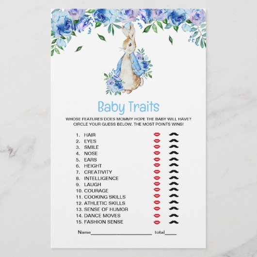 Peter Rabbit Baby Boy trait game (Voorkant)