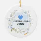 Peter Rabbit Baby Coming Soon Keramisch Ornament (Achterkant)