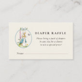 Peter Rabbit Baby douche Luier Raffle Informatiekaartje (Voorkant)