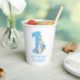 Peter Rabbit Baby Eerste Verjaardagspapier Cups Papieren Bekers