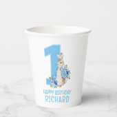 Peter Rabbit Baby Eerste Verjaardagspapier Cups Papieren Bekers (Voorkant)