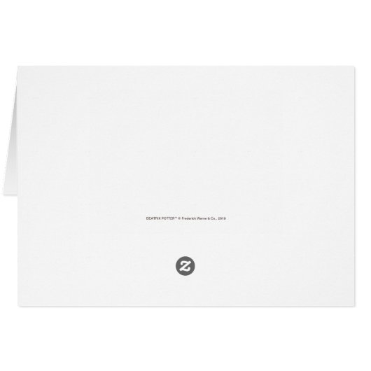 Peter Rabbit | Baby Meisje Verjaardag - Dank u (Achterkant Horizontaal)