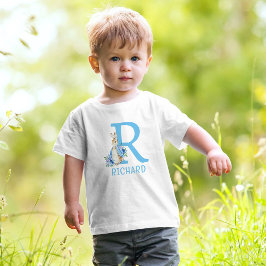 Peter Rabbit Baby Monogram Name Baby T-Shirt