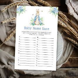 Peter Rabbit Baby Naam Race spel