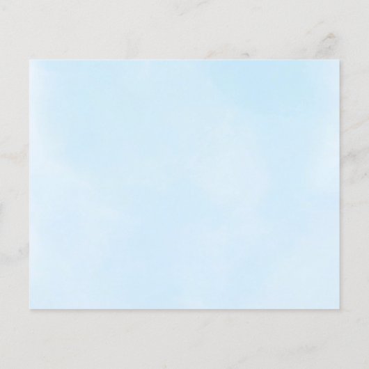 Peter Rabbit Baby shower Advies Kaart (Achterkant)