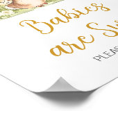 Peter Rabbit Baby shower Baby's zijn zoet Poster (Hoek)