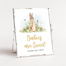 Peter Rabbit Baby shower Baby's zijn zoet Poster