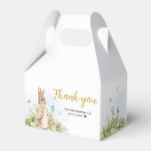 Peter Rabbit Baby shower Bedankdoosjes (Achterkant)