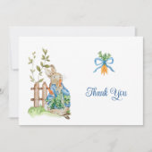 Peter Rabbit Baby Shower Bedankkaart (Voorkant)