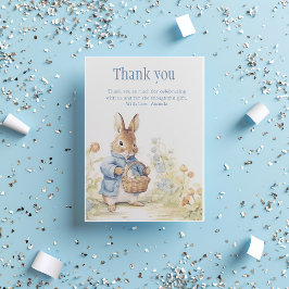 Peter Rabbit Baby shower Bedankkaart