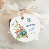 Peter Rabbit Baby shower Bedankt Bedankjes Labels