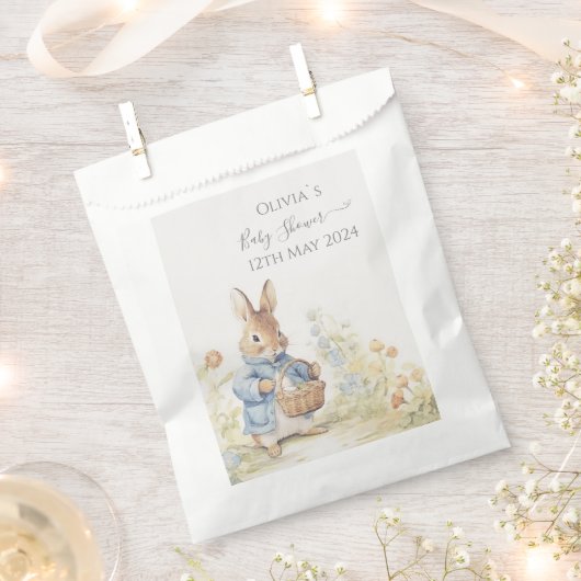 Peter Rabbit Baby shower Bedankzakje (Geknipt)