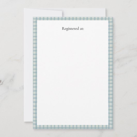 Peter Rabbit Baby shower Bewerkbare Uitnodiging (Achterkant)