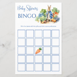 Peter Rabbit Baby shower bingo spel
