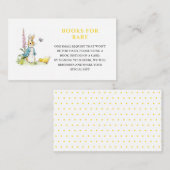 Peter rabbit Baby shower Boek Aanvraag Informatiekaartje (Voorkant / Achterkant)