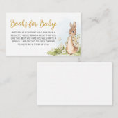 Peter Rabbit Baby shower Books for Baby Informatiekaartje (Voorkant / Achterkant)