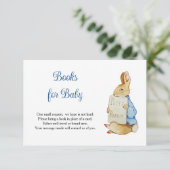 Peter Rabbit Baby Shower Books For Baby RSVP Kaartje (Staand voorkant)
