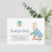 Peter Rabbit Baby Shower Books For Baby RSVP Kaartje (Staand voorkant)