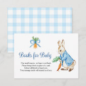 Peter Rabbit Baby Shower Books For Baby RSVP Kaartje (Voorkant / Achterkant)