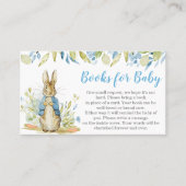 Peter Rabbit Baby shower Books for Baby Visitekaartje (Voorkant)