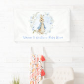 Peter Rabbit Baby shower Boy Banner (Insitu)