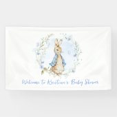 Peter Rabbit Baby shower Boy Banner (Horizontaal)