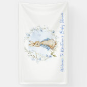Peter Rabbit Baby shower Boy Banner (Verticaal)