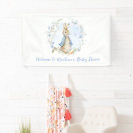 Peter Rabbit Baby shower Boy Banner