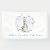 Peter Rabbit Baby shower Boy Banner (Horizontaal)