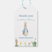 Peter Rabbit Baby shower Cadeau Labels Favor Cadeaulabel (Voorkant)