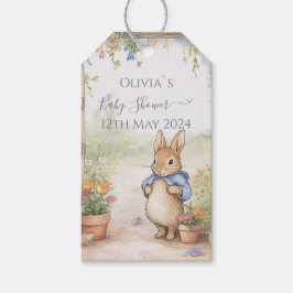Peter Rabbit Baby shower Cadeaulabel