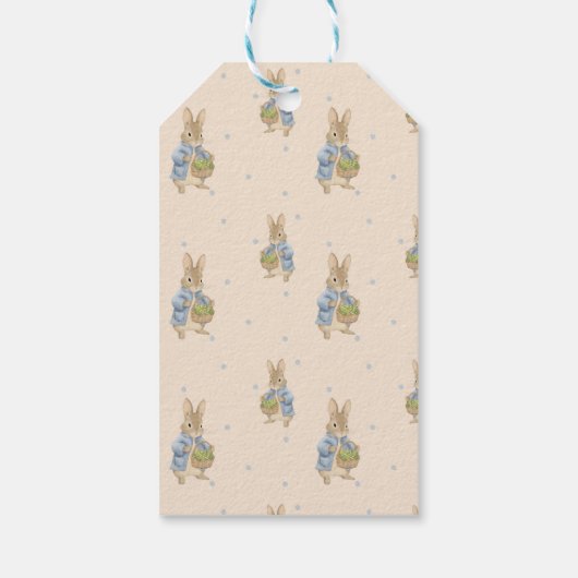Peter Rabbit Baby shower Cadeaulabel (Achterkant)