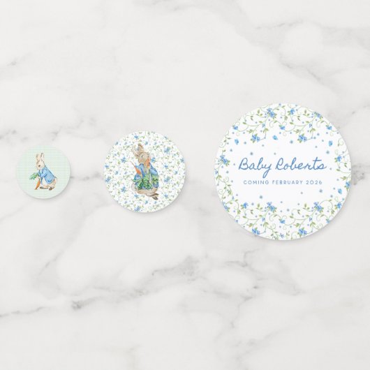 Peter Rabbit Baby Shower Confetti (Voorkanten)