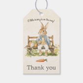 Peter Rabbit Baby shower Dank u Cadeaulabel (Voorkant)