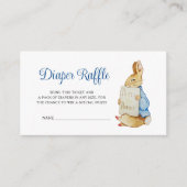 Peter Rabbit Baby Shower Diaper Raffle Informatiekaartje (Voorkant)