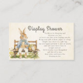 Peter Rabbit Baby shower Display Douche Informatiekaartje (Voorkant)