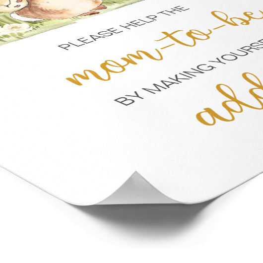 Peter Rabbit Baby shower Envelope Poster (Hoek)