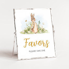 Peter Rabbit Baby shower Favors Poster