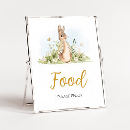Peter Rabbit Baby shower Food Poster