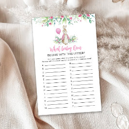 Peter Rabbit Baby shower Game
