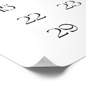 Peter Rabbit baby shower geboortevoorspellingen Poster (Hoek)